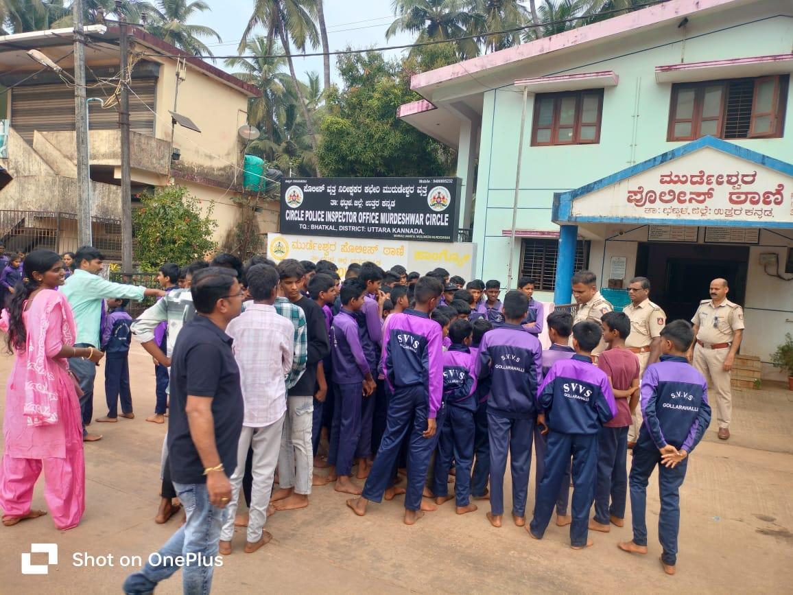 Murdeshwar Police Conduct Special Awareness Drive for School Students on Coastal Safety