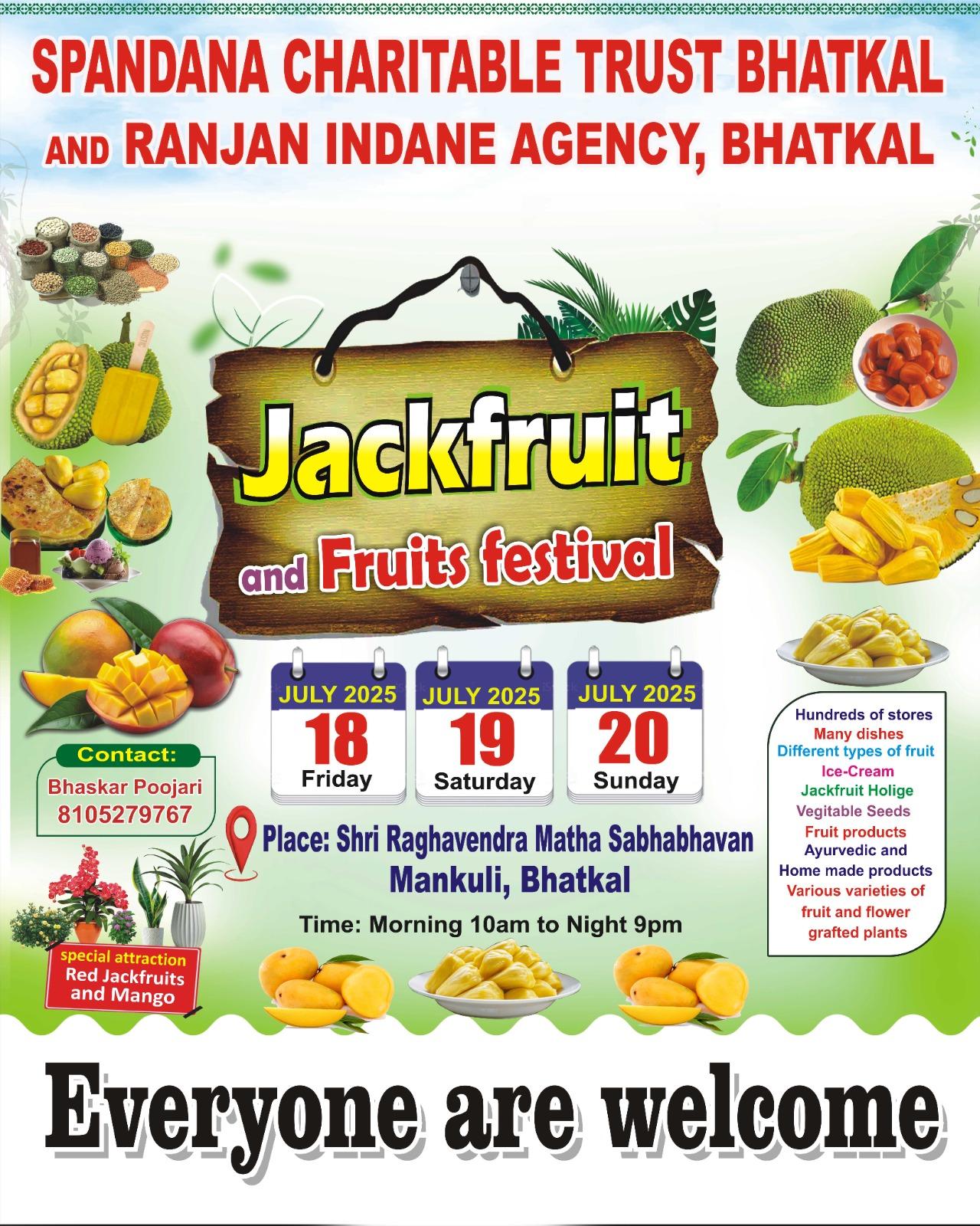 Bhatkal to host first-ever Jackfruit mela from July 18 to 20