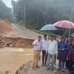 Heavy rain washes away temporary bridge near Sirsi; MLA and officials inspect site