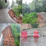 Mirjan-Katgaal road temporarily closed due to landslide risk near Kumta