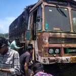 Biker killed after truck rams motorcycle from behind on NH-66 in Murdeshwar; public protests alleging faulty highway design