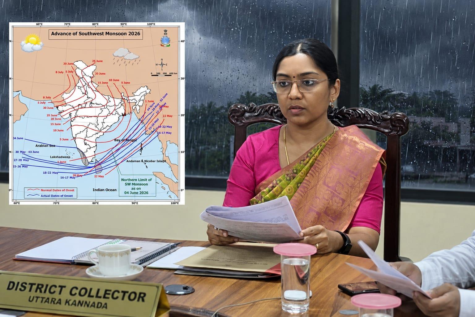 Heavy rain lashes Bhatkal as Uttara Kannada placed under Orange Alert
