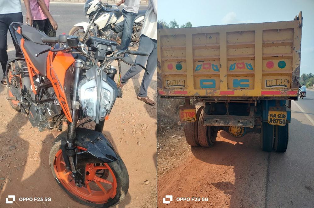 Bhatkal: Youth killed after tipper hits bike on Murudeshwar NH-66