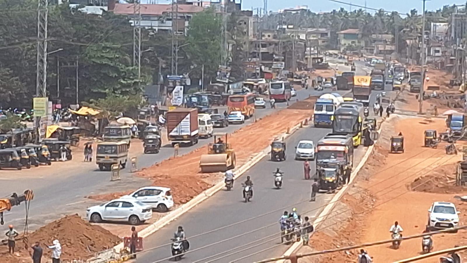 NH-66 construction in Bhatkal prompts traffic advisory, motorists urged to use alternate routes