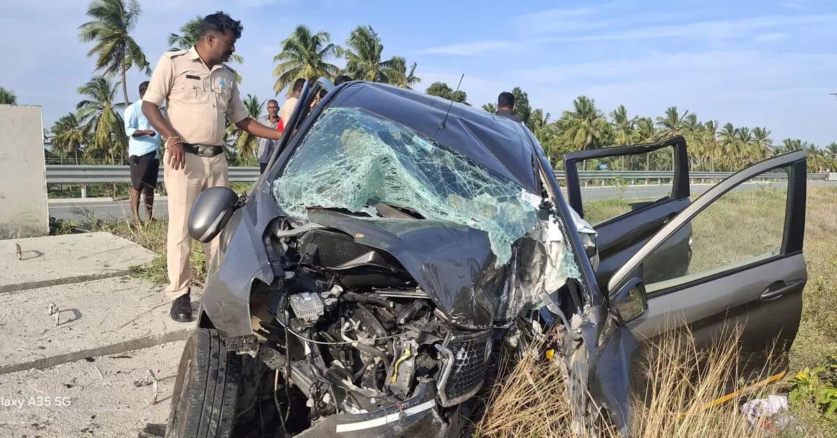 Four of a family killed in car accident while returning from Tirupati in Kolar