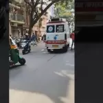Bengaluru: One dead as speeding ambulance crashes into multiple vehicles