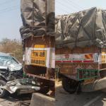 Five dead in tragic car-truck collision near Chitradurga