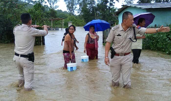 Heavy downpour wreaks havoc in Manipur, causing flash floods and landslides