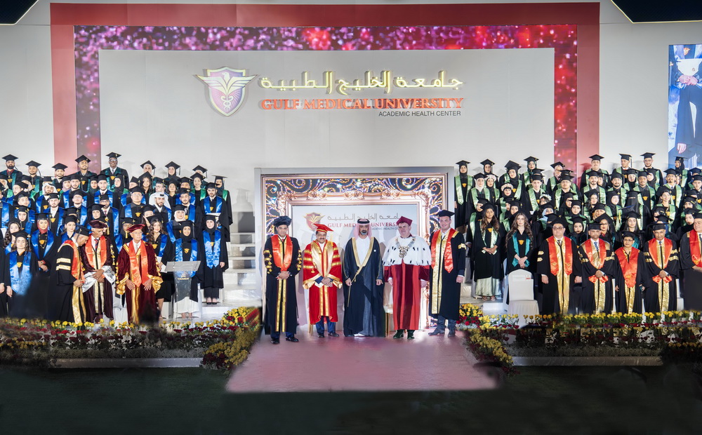 Sheikh Ammar Bin Humaid Al Nuaimi attends GMU graduation; 561 students honored