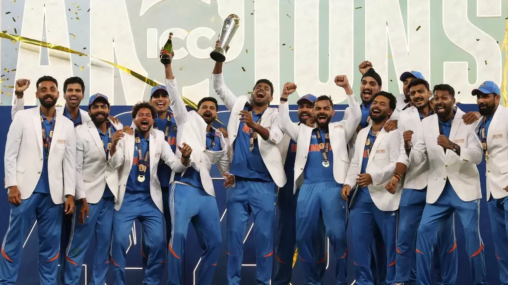 India clinch third Champions Trophy title with thrilling four-wicket win over New Zealand