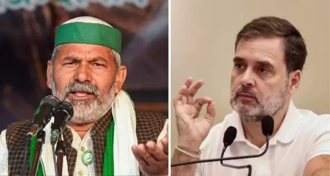 Tikait alleges vote rigging since 2014, Extends support to Rahul Gandhi’s movement